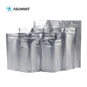 ซิลเวอร์ซิลเวอร์เคลือบอลูมิเนียมฟอยล์พลาสติกยืนขึ้นกระเป๋าซิปบรรจุถุงบรรจุ