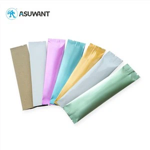 ซีลสามข้างซองกาแฟชงชาถุงชาหลายสีฟอยล์