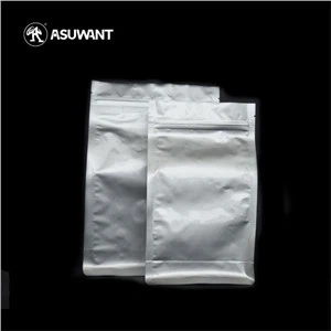 สี่เหลี่ยมจัตุรัสแบนด้านล่างสีเงินด้านข้างเพลาอลูมิเนียมฟอยล์พลาสติกพลาสติกถุงน็อตบรรจุภัณฑ์