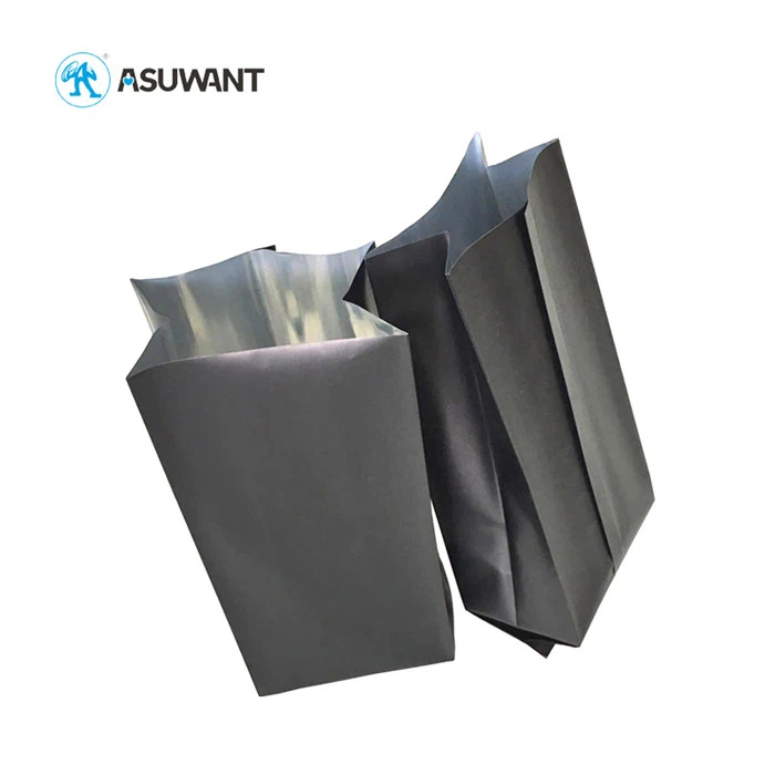 500G Black Ground Coffee Bags , Coffee Packing Bag For Roasted Malaysia Espresso