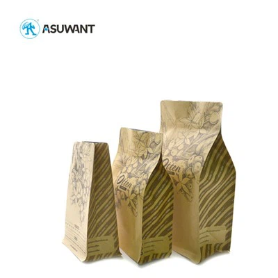 ถุงบรรจุภัณฑ์กระดาษคราฟท์ Gusseted