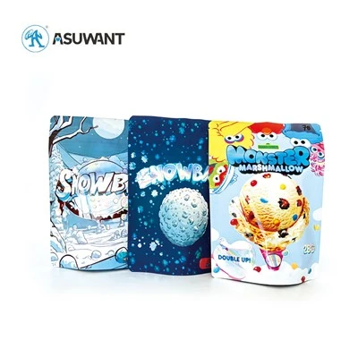 3.5G 7G 14G พิมพ์แบบกำหนดเองบรรจุภัณฑ์อาหารพลาสติกได้