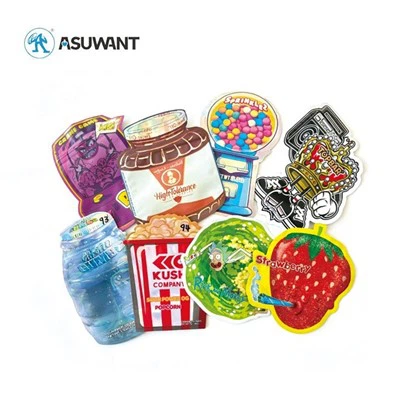 3.5 กรัมแพ็คการพิสูจน์กลิ่นที่ผิดปกติถุงรูปร่างพิเศษรูปโฮโลแกรมพิเศษภาพวาดพลาสติกพิเศษตาย