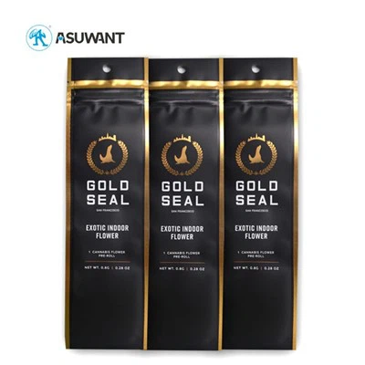 Custom Black Matte Cigars ถุงซิปพลาสติกขนาดเล็ก 2 mil ziplock ถุง