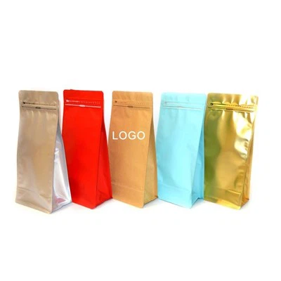 ถุงกาแฟพิมพ์ที่กำหนดเอง 12oz 340 กรัมถุงกาแฟเปล่าที่ปิดผนึกได้